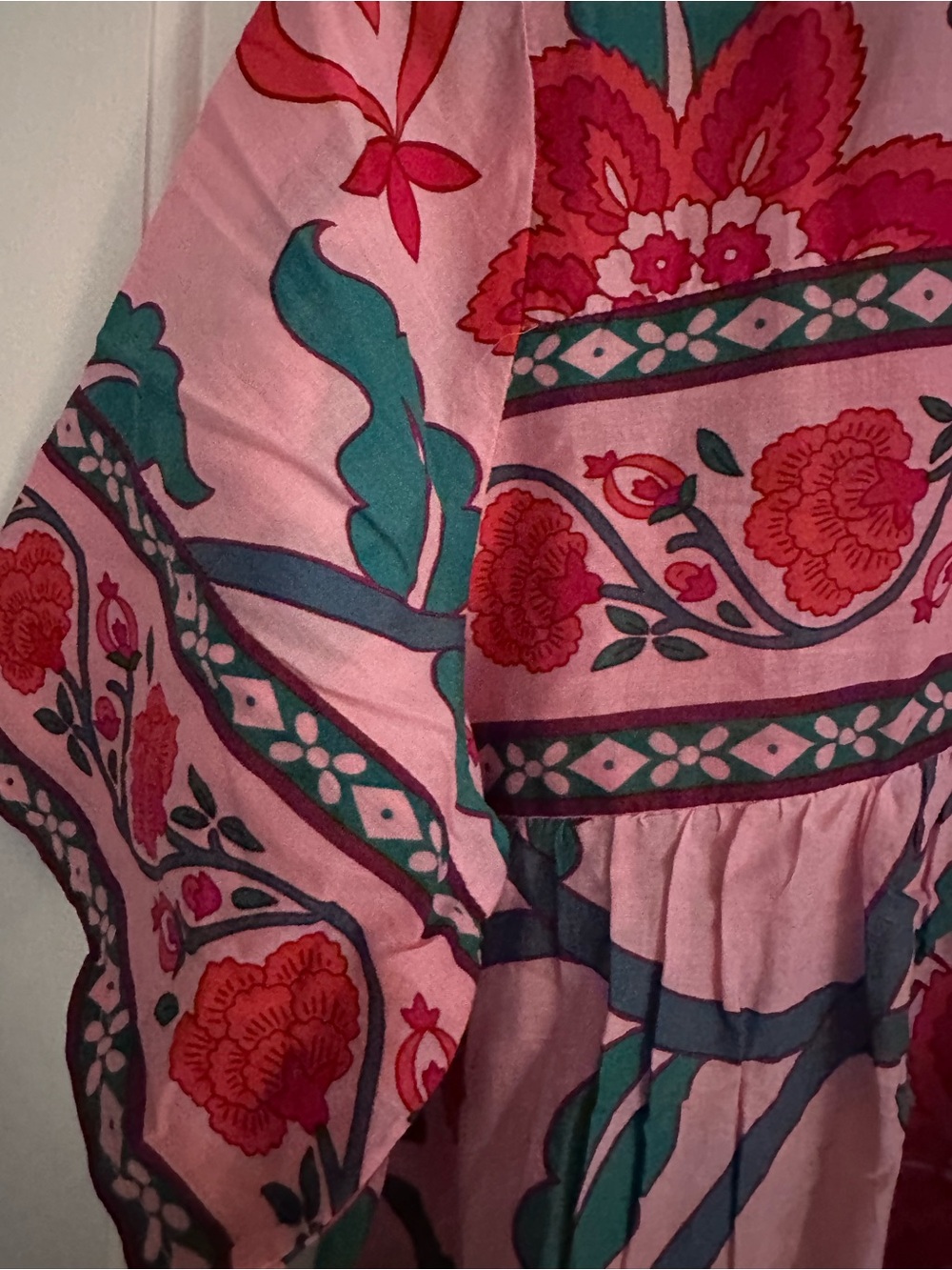NWT J. Crew V-neck tunic dress in floral block print - Picture 5 of 8